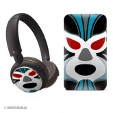 Philips headphones and case - lucha libre